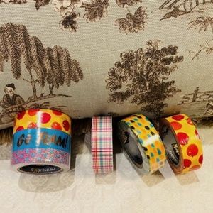 F4-BUNDLE ONLY! New Scotch Washi Tape Bundle of 6 Rolls